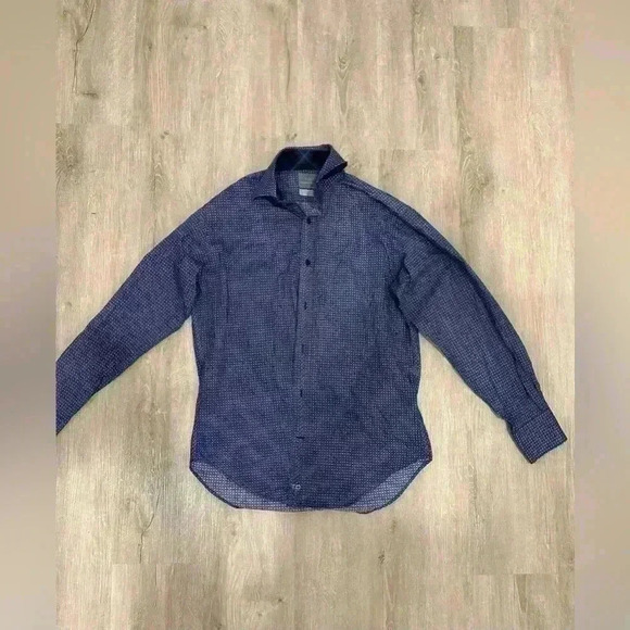 THOMAS DEAN Men’s Long sleeve Multicolor button Down shirt.Size small - Picture 1 of 9
